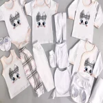 سرویس لباس نوزاد دختر | خرید با قیمت ارزان