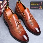 کفش چرمی مردانه بدون بند | خرید با قیمت ارزان