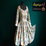 لباس پارچه نخی گلدار دخترانه | قیمت مناسب خرید عالی