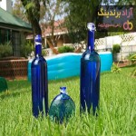 بطری آب خورشیدی با رنگ کوره ای و درب چوب پنبه در حجم های مختلف