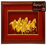 تابلو طلا 24 عیار هنر اساتید برجسته ایرانی دارای شناسه اصالت کالا