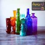 بهترین قیمت خرید بطری شیشه ای رنگی در همه جا تهران اصفهان مشهد تبریز