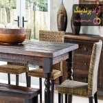 خرید میز غذاخوری مدرن چوبی با قیمت استثنایی