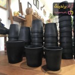 قیمت گلدان پلاستیکی سیاه اصفهان
