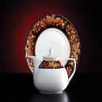 قوری چینی اصفهان؛ ظاهر زیبا کاربرد دم کردن چای دمنوش رنگ بندی متنوع