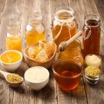 عسل شیشه ای honey طبیعی ویتامین (B3 B5 B6 B9) سلامتی بدن