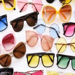 شیشه رنگی عینک طبی (عدسی) جلوگیری از تابش نور خورشید با تنوع رنگبندی زرد نارنجی