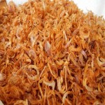 پیاز سرخ شده مجلسی fried onion خلالی نگینی مخصوص آش بادمجان