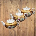 قوری چینی سه تیکه teapot تولید ایرانی 3 سایز کوچک متوسط بزرگ