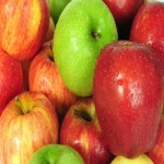 سیب گلاب در تره بار؛ زرد سرخ سبز حاوی فیبر ویتامین (A C)