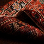 فرش باستان مشهد (قالی) پشم خالص طرح سنتی تراکم 3000