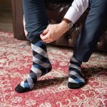 جوراب مردانه معمولی؛ بافتنی کشی کالج Cotton Wool
