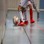 کفش فوتبال سالنی (پوتین) چرم طبیعی مصنوعی سبک انعطاف پذیر