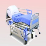 تخت بیمارستانی خارجی؛ فلزی ابعاد 200*120 قابل تنظیم ارتفاع برقی