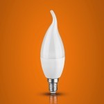 لامپ کم مصرف برای لوستر؛ شمعی استوانه ای هالوژنی نشکن Lamp