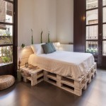 پالت چوبی تخت خواب؛ چوب خشک محکم رنگ پذیری بالا