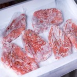 گوشت منجمد در جانبو؛ چرخ کرده گوسفندی گوساله بسته بندی فویل پلاستیکی