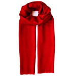 شال یلدایی؛ قرمز نخی ضخیم انار shawl