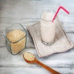 کنجد سفید با شیر؛ طبع گرم سلامت استخوان درمان یبوست هضم غذا