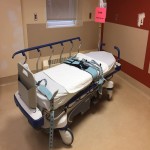 تخت بیمارستانی کوتاه؛ پایه ثابت متحرک ترمزدار تنظیم ارتفاع 38 الی 100