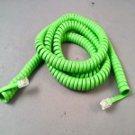 کابل شبکه فنری (سیم) مسی الکتریکی 2 رنگ سبز مشکی
