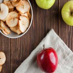 سیب خشک خوشمزه (چیپس میوه) سلامت قلب تنظیم فشار خون حاوی fiber