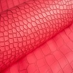 چرم مصنوعی قرمز؛ با دوام مقاوم 2 مدل کروکودیل ماری leather