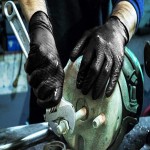دستکش ایمنی نیتریل؛ انعطاف پذیر ضد لغزش 2 کاربرد پتروشیمی مکانیکی