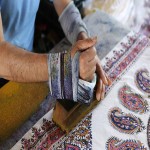 سفره قلمکار؛ سنتی کتانی سفره کیف موارد تزئینی قابل شستشو