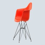 صندلی پلاستیکی قرمز؛ دسته دار بدون دسته جنس پلی اتیلن محکم مقاوم Waterproof