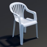 صندلی پلاستیکی فست فود؛ دسته دار ساده 3 رنگ سفید آبی صورتی