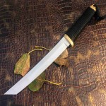 چاقو سامورایی؛ فولادی غلاف دار دست ساز 30 سانتی