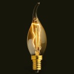 لامپ لوستر led؛ حبابی شمعی 3 رنگ نور (سفید زرد آفتابی) کم مصرف