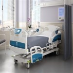 تخت بیمارستانی پیاوار؛ پلاستیک فشرده فلز دارای حفاظ دور تخت bed