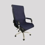 صندلی اداری گردان؛ مشکی پایه فلزی 2 مدل چرخدار ساده
