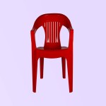 صندلی پلاستیکی ثابت؛ پی وی سی 3 رنگ (سفید قرمز آبی)