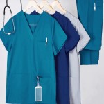 لباس بیمارستانی بیمار؛ شلوار روپوش 3 رنگ (آبی صورتی سبز) Tetron