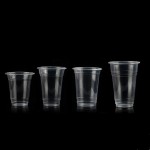 لیوان یکبار مصرف سایز کوچک؛ سفید شفاف جنس پلاستیکی سبک