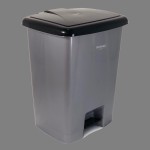 سطل زباله پلاستیکی متوسط؛ دایره مستطیل مربع 3 نوع (چرخدار پدالی کابینتی)