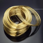 سیم مفتول برنجی طلایی؛ دایره شش ضلعی رسانا 2 کاربرد جواهرات جوشکاری