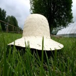 کلاه حصیری کشاورزی؛ الیاف گیاهی لبه بلند کوتاه مدل (درشت بافت ریز بافت)