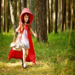 لباس مجلسی دخترانه کوتاه عروسکی قرمز؛ پیراهن شنل حریر گیپور