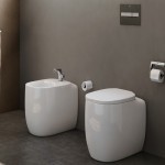 توالت فرنگی جمع و جور؛ دیواری اتومات توکار جنس سرامیک ارتفاع (35 42) سانتی متر