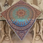 رومیزی ترمه اصفهان؛ پشمی ابریشمی طبیعی 2 نوع سنتی مدرن