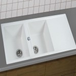 سینک گرانیتی سفید شنی؛ طراحی لوکس مقاوم ضربه ضد خش sink