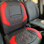 روکش صندلی 206 چرم؛ ساده اسپرت 3 رنگ مشکی زرشکی قرمز