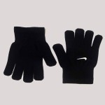 دستکش بافتنی مردانه؛ اکریلیک 3 رنگ مشکی سفید آبی gloves