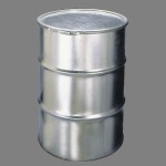 بشکه فلزی 100 لیتری؛ استیل نگهداری مواد شیمیایی (استوانه مخروطی در بسته)