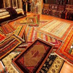 فرش 700 شانه ستاره کویر یزد؛ فانتزی و سنتی 2 رنگ سبز زرد