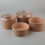 ظروف یکبار مصرف طرح چوب؛ لوکس 2 رنگ کرمی قهوه ای Wood